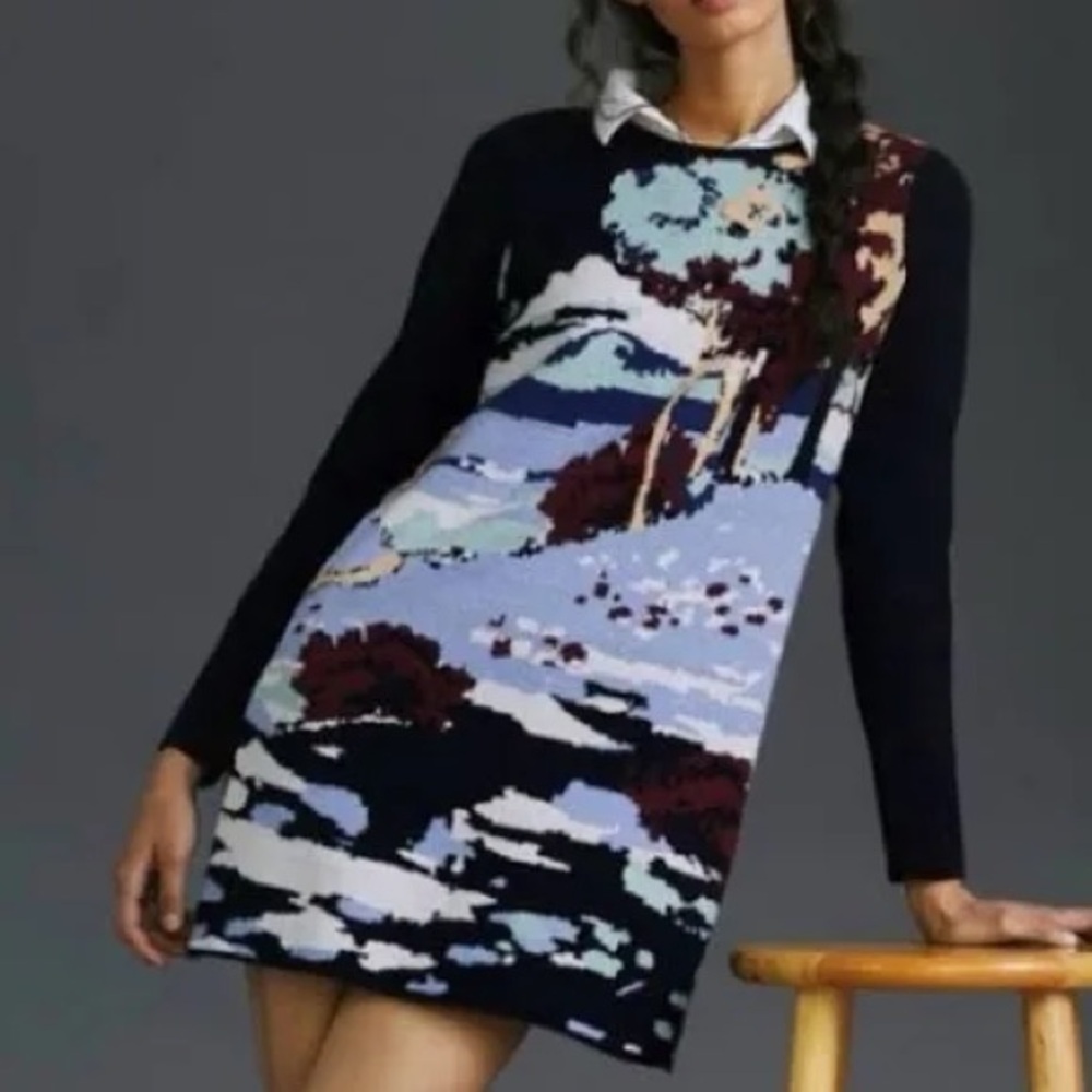 ANTHROPOLOGIE MAEVE Sweater Dress Size Large